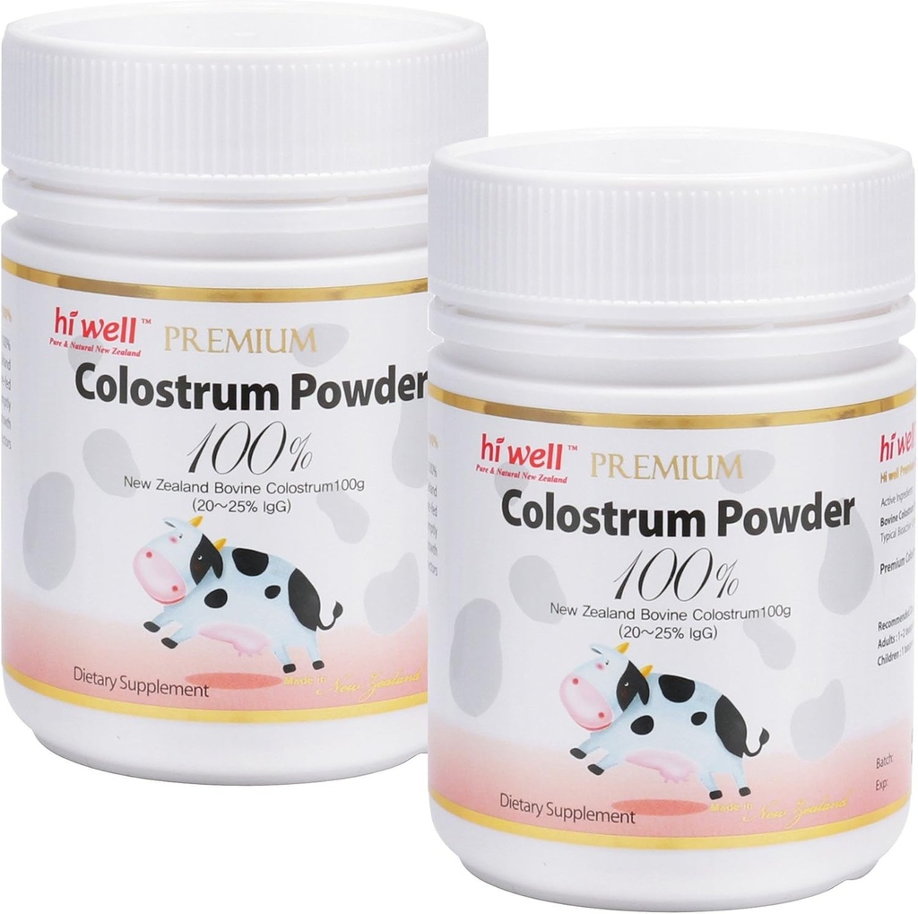 (Tagasi 2) Hi Well Premium Pure Uus-Meremaa Veiste rohi-Fed Colostrum Pulber 100% 100 g