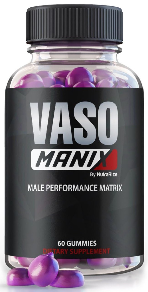VasoManix Gummies, Vaso Manix Classic Male Supplement, Kõik looduslikud valemid meestele, Premium Gummy, et toetada jõudlust, usaldust ja üldist tervist, ametlikud ülevaated (60 Gummies)