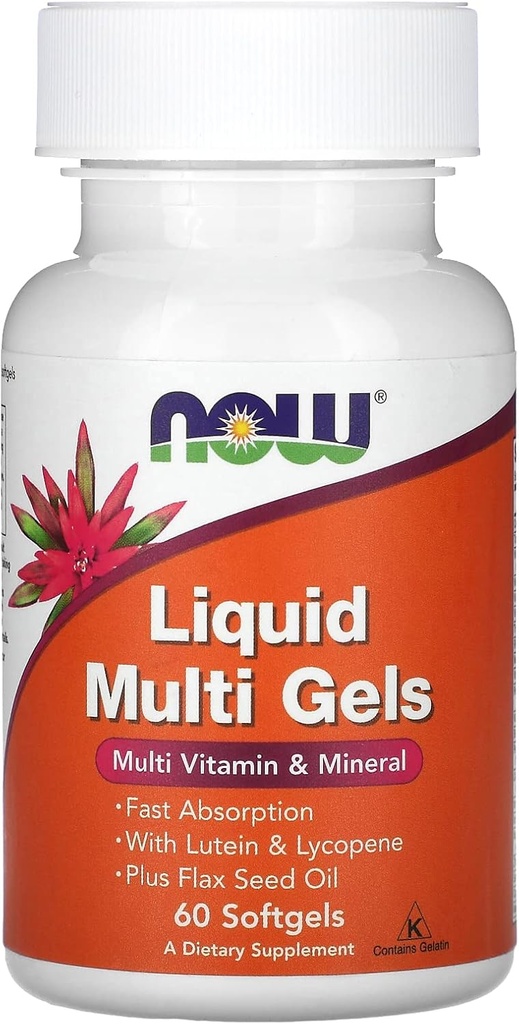 Nüüd toidud Vedel Multi Softgels 60 Sgels