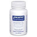Puhas kapseldamine Vitamiin D3 125 mcg (5000 RÜ) - täiendus luu, liigese, rinna, südame, koloonia ja immuunsüsteemi tervise toetamiseks * - D-vitamiiniga - 120 kapslit