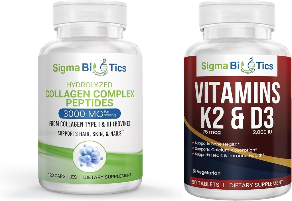 Kollageeni kompleks ja näritav vitamiin D-3 koos K-2 toidulisandiga