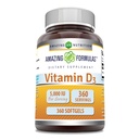 Amazing valemid Vitamiin D3 (kolekaltsiferool) täiendus | 5000 IU ühe serveerimise | 360 Softgels | Mitte-GMO | Gluteenivaba | Valmistatud USAs
