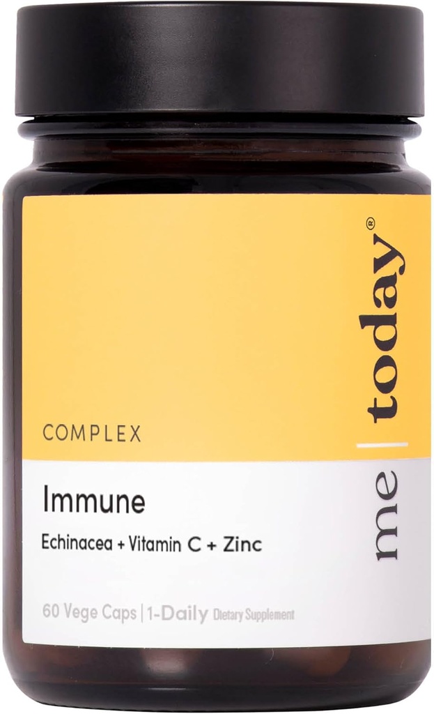 Täna mulle täiskasvanutele mõeldud immuunsuse tugilisa - Echinacea, C-vitamiin koos tsingi ja D3-vitamiiniga igapäevase immuunsuse suurendamiseks, heaolu ja kaitse, taimetoitlased, 60 serveerimist
