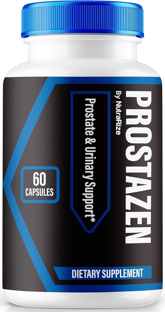 NutraRize Prostazen kapslid, ametlikud Prostazen pillid eesnäärme tervise toetamiseks, Prostazen Plus Premium valem, Prostazen terve eesnäärme jaoks, Prosta Zen Pastillas Review (60 kapslit)