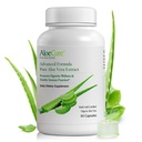 AloeCure Orgaaniline Aloe Vera kapslid, 160 000 mg Inner Aloe Leaf ekvivalent ühe serveerimise kohta, tugisool, seedetrakti ja immuunsüsteemi tervis, aitab säilitada tasakaalustatud kõhu hape, Aloin Free, 60 kapslit
