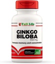 Ginkgo Biloba kapslid - taimsed täiendused - 60 Veggie kapslit 450mg.