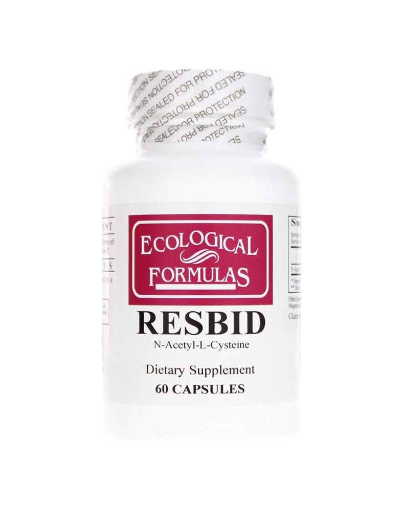 Ökoloogilised valemid Resbid 500 Mg, Valge, 60 Count