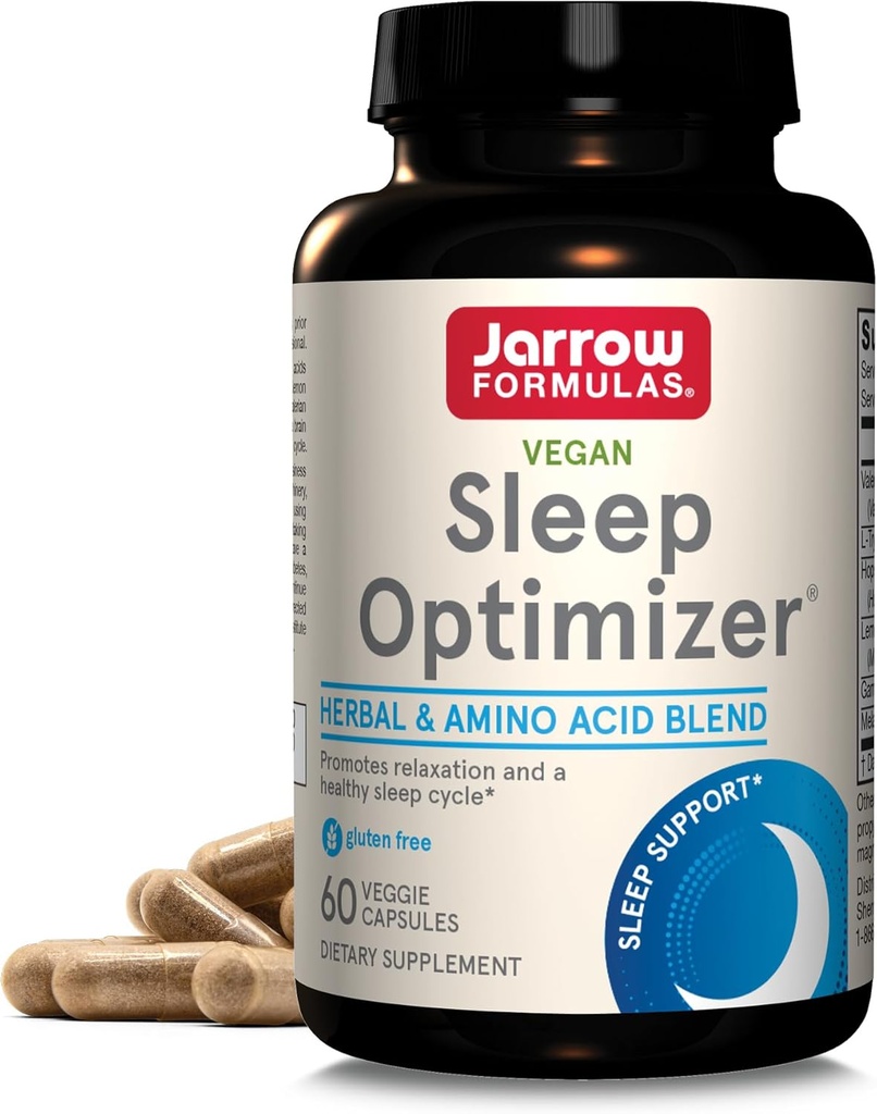 Jarrow Formulas® une optimeerija, taimse ja aminohappe segu, 60 loend, kuni 30 päeva pakkumine