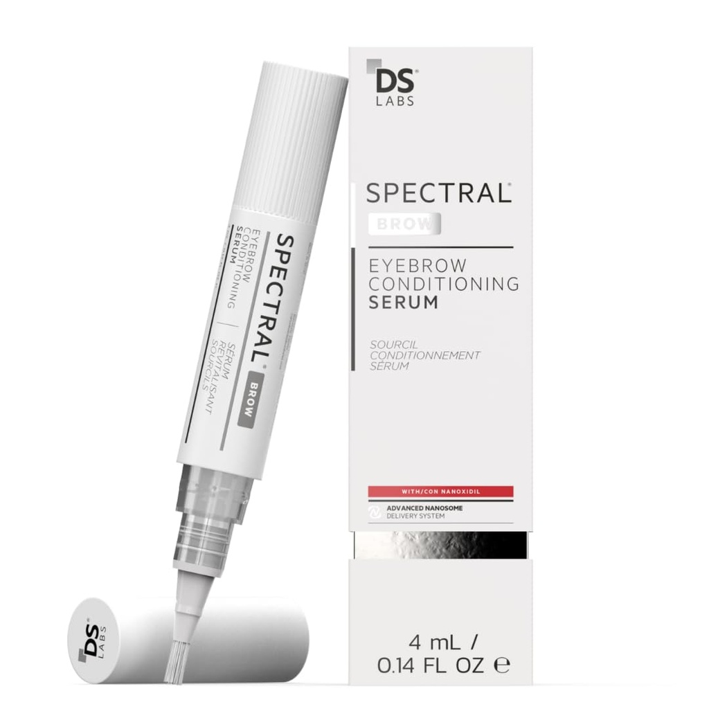DS Labs Spectral. BROW Kulmu konditsioneerimine Seerum - toetab Fuller, Paksem, otsin kulmud, Nanoxidil, Retinol & Hüaluroonhape, Paraben Free, Sulfaadivaba, Julmusevaba