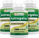 Parimad looduslikud Astragalus kapslid, 1000 mg, 120 loendit (3 pakendit)