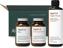 ALGAECAL Welcome Kit - luude ehitaja pakend, taimse kaltsiumi lisand ja strontsium, 16 toitainet luu tervise + EPA & DHA Omega 3 kalaõli, aju, südame, naha ja luude toetamine, valmistatud USA-s