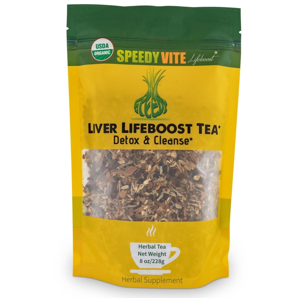 Maksa Detox Tee poolt SpeedyVite | Orgaaniline | Puhastused, Toetab Maksa, Sapipõie Tervis Dandelion Juurtega, Dandelion Leaf, Fennel, PAU d' Arco koor, Sassafras, Ingver