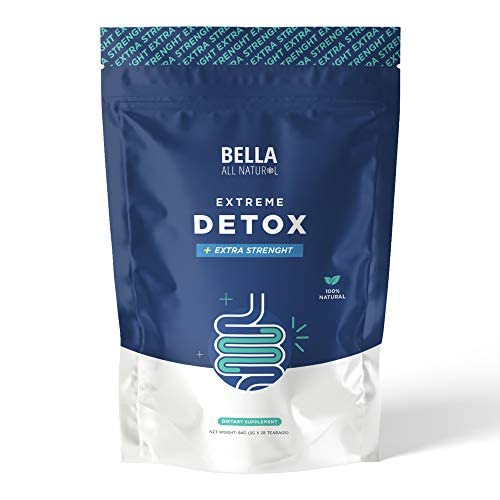 Bella All Natural Extreme Detox Tea - Body Cleanse, Colon Cleanser & Detox, Natural Maitsetaimed, 3.17 Ounce