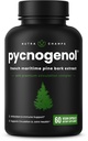 NutraChamps Pycnogenol Prantsuse meremännikoore ekstrakt, Premium Circulation Complex, Verevool, lämmastikoksiidi tootmine, Superior Absorption, Tulemused Black Pepper Extract, 60 kapslit