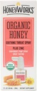 HoneyWorks Adult Throat Spray for Sore Throat Relief, 1 Oz, rahustav Non-GMO USDA Organic Dark Honey + Tsink, Fast-Acting Relief, vanuses 12 aastat