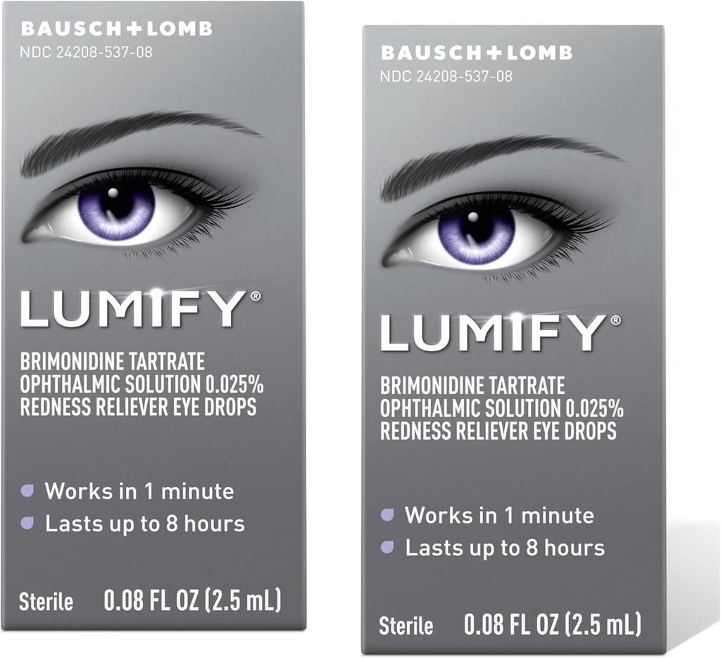 LUMIFY punetus Reliever Silmatilgad 0, 08 fl oz (2,5 ml) Pakend 2