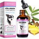 Koerte kollageen, koerte vedel kollageen, koerte vedelad kollageenitilgad, kollageen biotiiniga, MSM & ingveri ravi koertele, koerte naha- ja mantlilisandid, koerte kollageen 60 ml