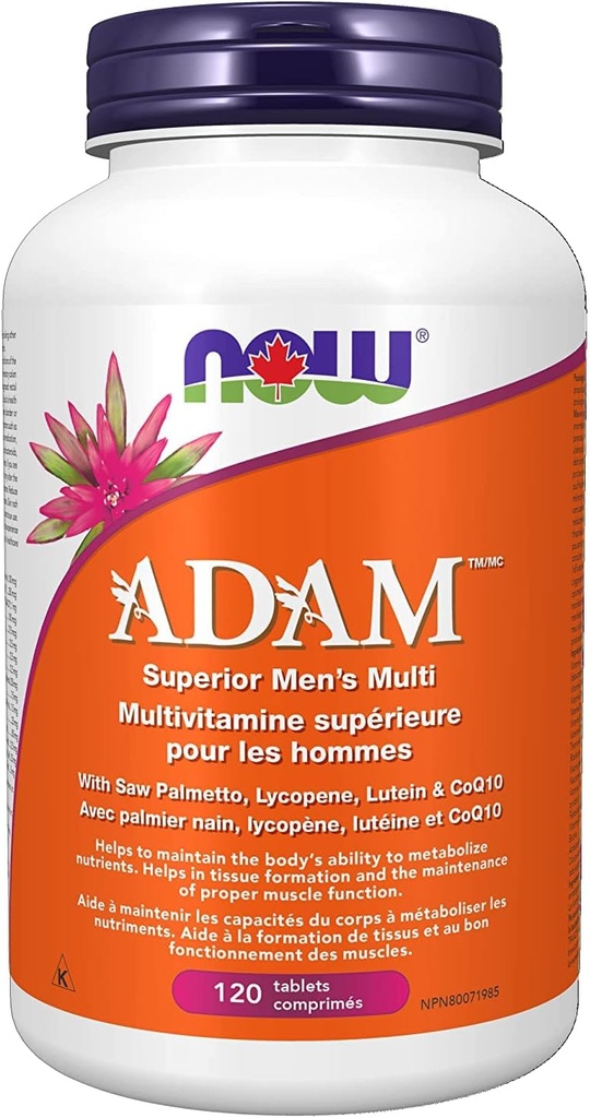 Nüüd Foods Adam Men's Multi 2 / päev 120Tab, 120 CT