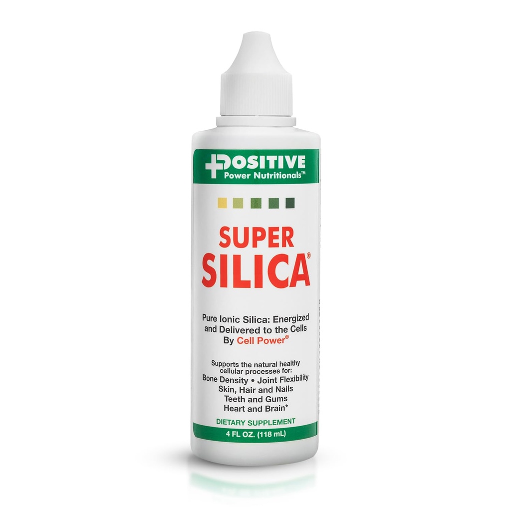 Positiivne võimsus Toitumine Super Silica Supplements (4oz) - Silica Mineral Supplements - Silica Vedel täiendus | Vedel ränidioksiid kollageeni võimendav räni | Silica Supplements juuste kasvu