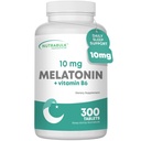 Melatoniin 10 mg tabletid - kiire vabastamine looduslik öine uneabi täiskasvanutele. (300 loend)