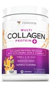 Multi kollageenpeptiidide pulber naistele - hüdrolüüsitud maitsestatud kollageeni pulber naistele, kellel on tüüp I II III V & X C-vitamiin ja hüaluroonhape juuste nahale ja küüntele (troopiline punch) - 30 serveerimist