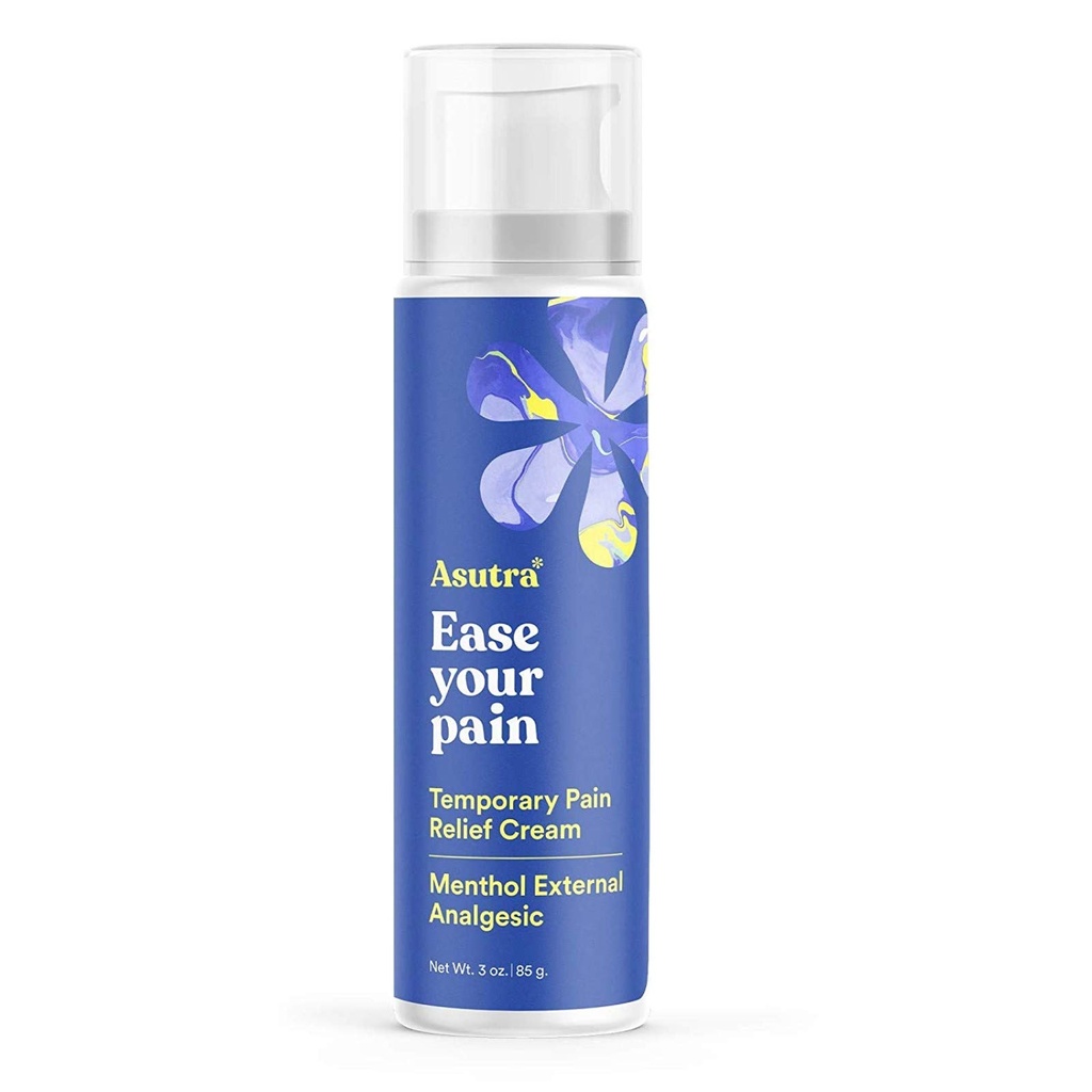 ASUTRA Relief Cream, 3 oz - Cooling Sensation, ajutine leevendus lihaste ebamugavusest ja valulikkusest, 4% mentool, Arnica Montana ja dimetüülsulfoon (MSM)