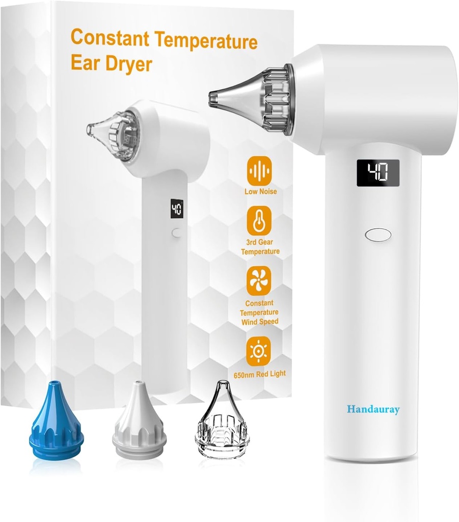 Ear Dryer - The Ultimate Solution for Post-Swimming, Showering, Surfing, Water Sports, Ear Drying，Ear Care and Infection Prevention