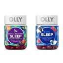 OLLY Lihaste taastumine Sleep Gummies Tart Cherry, 40 Count ja Kids Sleep Gummy melatoniini, kummel, 50 Count