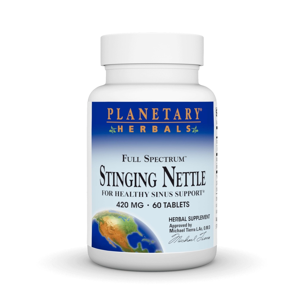 Planetaarsed Taimed Täisspektri Stinging Nettles, Tervislik Siinus Toetus * 420mg - 60 tabletti