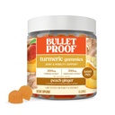 Bulletproof Sugar-Free Peach Ingver Kurkummies, 60 Count, Keto täiendus liigese- ja põletikureaktsiooni toetuseks, uus ja täiustatud maitse ja teksuur, Pakend võib varieeruda