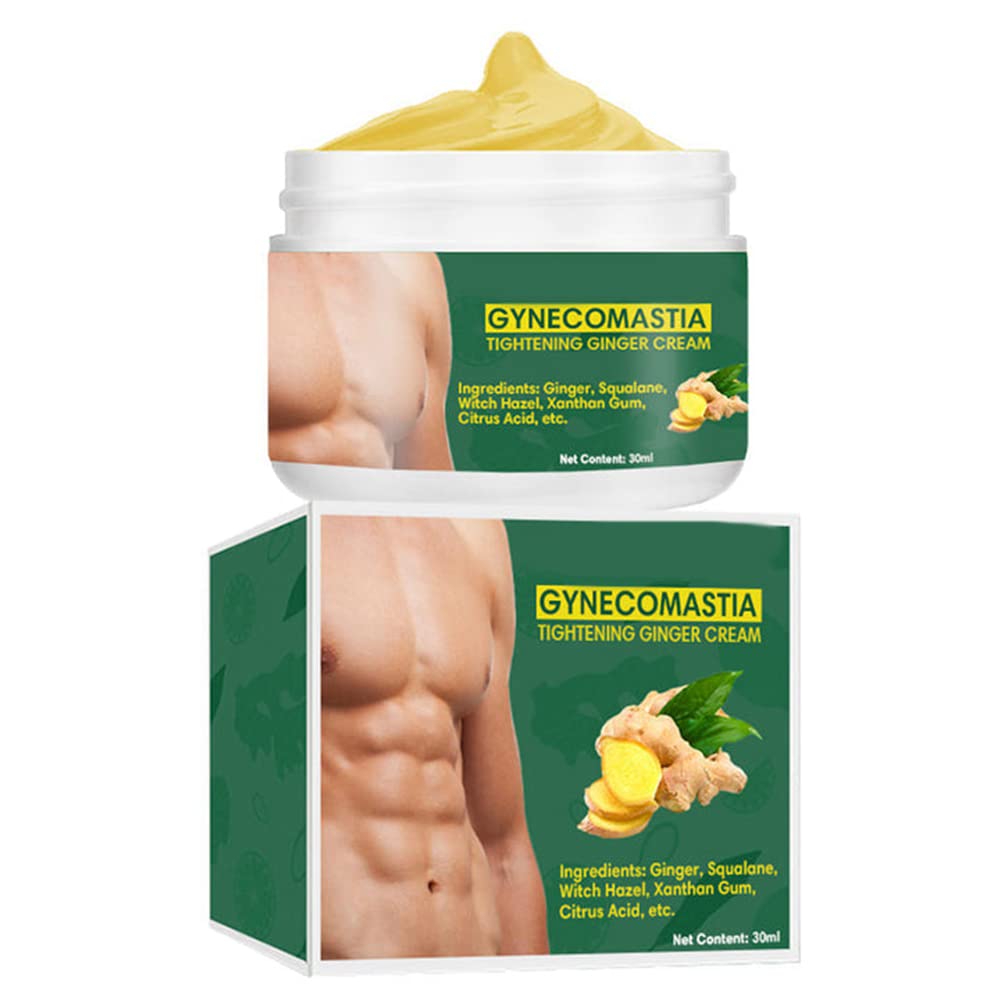 ikasus Võimas günekomastia Pingutamine Ginger Cream, Pingutamine Tselluliit Kreem Parandab Elastsust, Ingver Põlevad Rasvad Kindlaks Rind Kuju Meestele