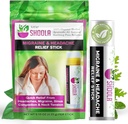 Migreen Relief and Headache Relief Balm Stick Roll On - 100% Orgaaniline Taimne Palsam - Kiire leevendus peavalust, migreenist, kleepuvast nina ummistusest, kaelapingest - Ilma kõrvalmõjudeta Rub