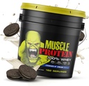 COLOSSAL LABS Muscle Whey Protein Flavored Protein Powder, 25,000mg Amino Acids/Serving, Cold Filtered(Packaging May Vary) (12 Pound (Bucket), Cookies & Cream)