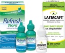 Bundle of Refresh Tears määrdeaine silmatilgad, 2 Count (Pack of 1) + Lastacaft Once Daily Eye Allergy Itch Relief Drops, 60 Day Supply, 0,17 Fl Oz (Pack of 1)