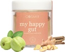 cosmix My Happy Gut, et parandada seedimist, puhumist ja üldist soolestiku tervist, looduslikku, taimepõhist supertoidusegu, teeb kuni 40 portsjonit, lisatud suhkrut, vegan 50 g (pakk 1) pruun