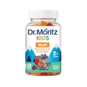 DR. MORITZ Kids Multivitamiin Gummies 14 olulist vitamiini igapäevast toidulisandit vanuses 2+ vitamiin ACDE taimetoitlane B6 B12 Tsink Biotiin Kummi multivitamiinid lastele - (60 loend)