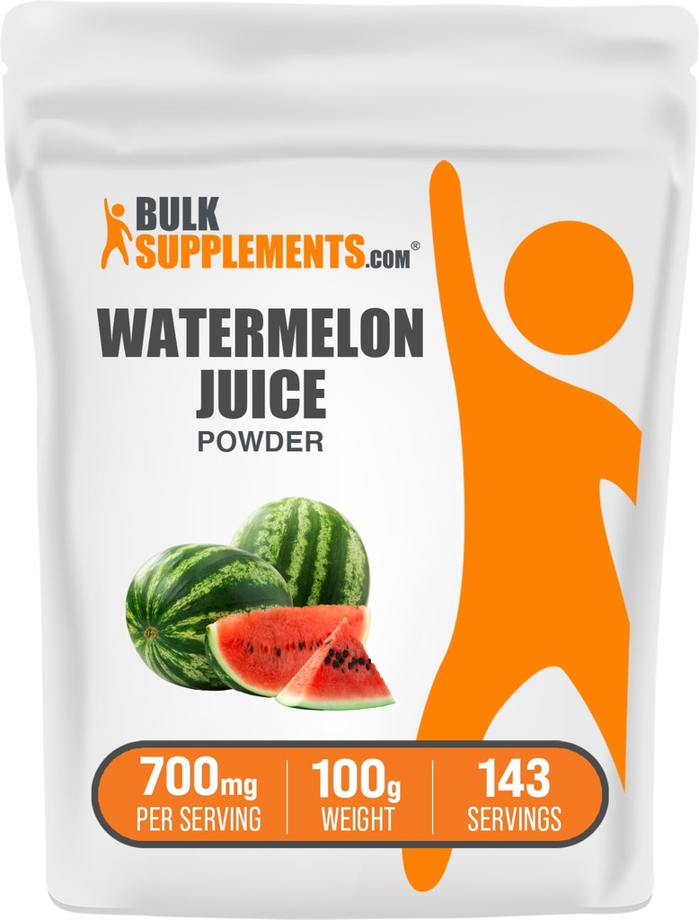 BulkSupplements.com Arbuusimahlapulber - arbuusi puuviljast, puuviljapulbrist, hüdratsioonilisandist - 700mg ühe serveerimise kohta, 100g (3,5 oz) (pakk 1)