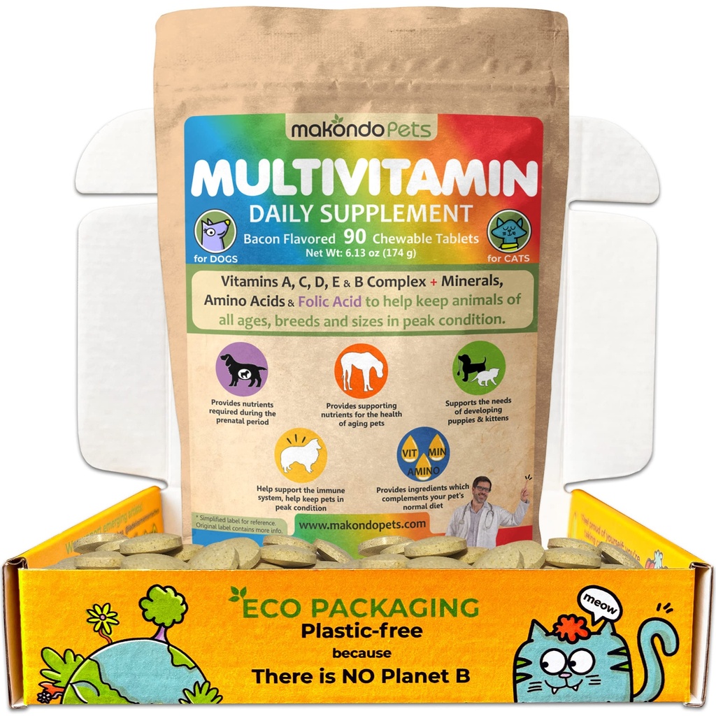 Koera sünnieelsed vitamiinid – multivitamiinid, foolhape, kaltsium, raud, mineraalid ja aminohapped. Ideaalne rasedatele, rinnaga toitvatele ja vastsündinud lemmikloomadele - vanemate koerte täiendus, täielik kutsikas multivitamiin.