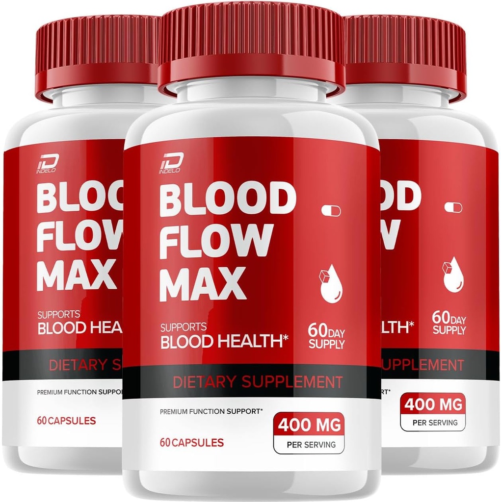 Verevool Max Kapsel - BloodFlowMax Täpsem valem, BloodFlow Max ekstra tugevus, üldine heaolu, All-Natural vitamiinid, ülevaated (3 Pack - 180 kapslit)