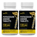 Nature's Fusions Kaaliumjodiidi tabletid (pakk 2) 130mg - 120 tabletti EXP 10/2032 - YODO Naciente - KI Pills - Yoduro de Potasio
