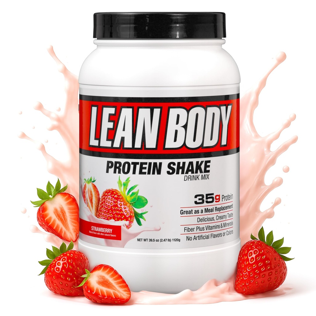 Labrada Toitumine Lean Body Hi-valgu raputamine, maasikas, 2, 47-kilo Tub Maasikas PAKEND VÕIB Varian