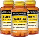 Mason Natural Water Pill koos kaaliumi ja kaltsiumi - toetab vedeliku tasakaalu, aitab leevendada puhumine ja turse, looduslik diureetiline täiendus, 90 tabletti (3. pakk)