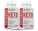 (2 Pack) Ketosyn Keto ACV Pills 1275MG Keto Support Blend Kapsel Alternatiivne Keto ACV kummid Formuleeritud Apple Siider Äädikas Ekstra Neitsi Oliiviõli Pulber Roheline Tee Leaf 120 kapslit