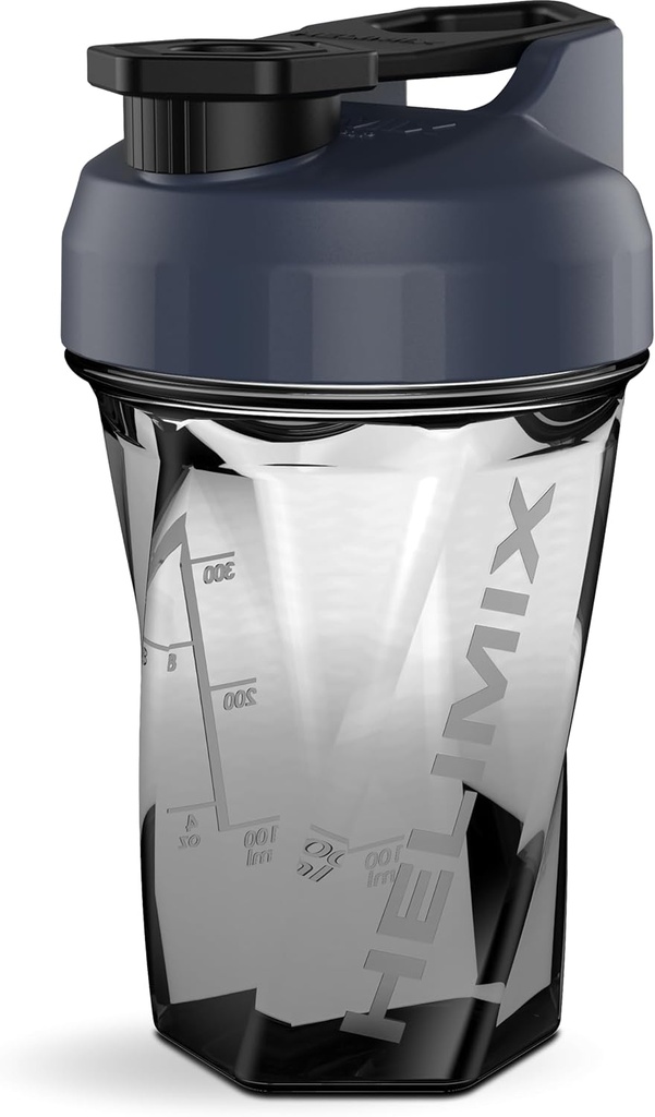 HELIMIX 1. 5 Vortex Blender Shaker Bottle hoiab kuni 20oz | Segamiskuuli ega viskit | USA Made | Portable Pre Workout Whey Protein Drink Shaker Cup | Segab kokteile Smoothies Shakes | Top Rack Safe