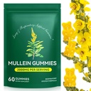 Mullein Gummies for Lung Detox, 2000mg Mullein Leaf Extract for Respiratory & Digestive & Immune Support, Organic Mullein Herb Supplement for Licus Relief for Respiratory, Immune, Vegan 60 Gummies