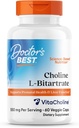 Arsti parim koliin L-Bitartraat (VitaCholine), toetab sünnieelset tervist ja maksafunktsiooni, mitte-GMO, gluteenivaba, sojavaba, Vegan 60 Veggie Caps