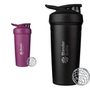 BlenderBottle 24-Ounce Stainless Steel Shaker Cups traadi viski, ploomi ja mustaga