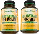 Naiste multivitamiinilisa + meeste multivitamiinilisa. Vitamiinid C D E ja vitamiin B kompleks. Immuun- ja naistoetus. Parandab kardiovaskulaarset ja eesnäärme tervist. Antioksüdant ja looduslik energiasaator