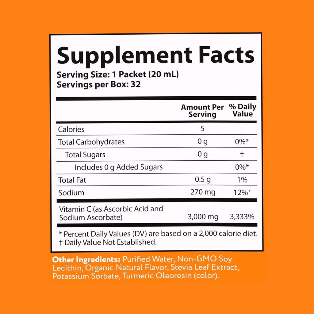 Aurora Nutrascience Mega-Liposomal C-vitamiin, 3000mg Vida Lifescience 32 oz Liqu
