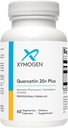XYMOGEN Quercetin 20× Plus - Quercetin Supplements - Daily Complex with Vitamin C, N-Acetyl-L-Cysteine & Nettles - Formulated for Respiratory Support - Vegan & Gluten-Free (60 Capsules)